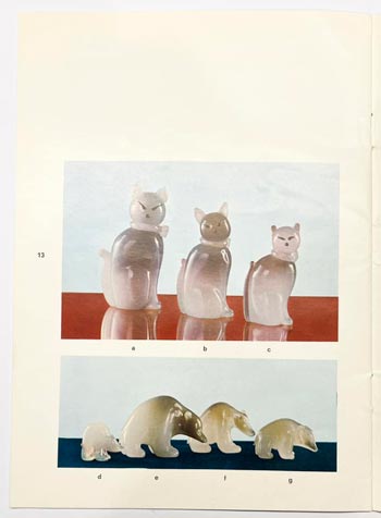 Archimede Seguso Murano Glass 1965 Catalogue, Page 13