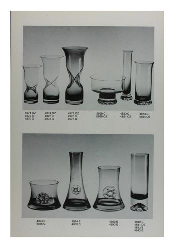 Aseda Glasbruk Murano Glass 1975-77 Catalogue, Page 6