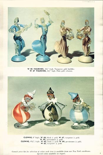 Barbini 1961 Murano Glass Catalogue, Page 2