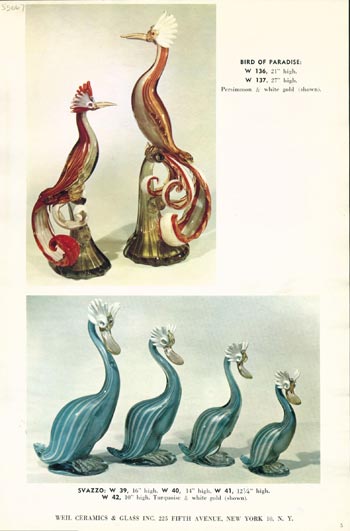 Barbini 1961 Murano Glass Catalogue, Page 5