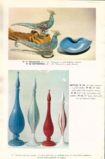 Barbini 1961 Murano Glass Catalogue, Page 6