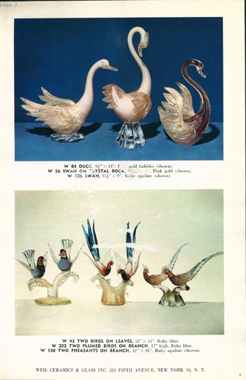 Barbini 1961 Murano Glass Catalogue, Page 9