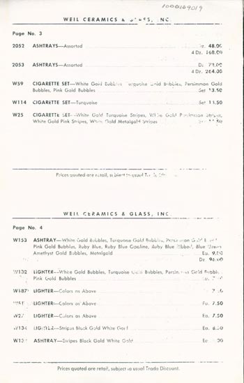 Barbini 1961 Murano Glass Catalogue, Page 18