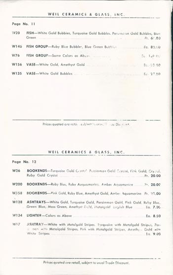 Barbini 1961 Murano Glass Catalogue, Page 22