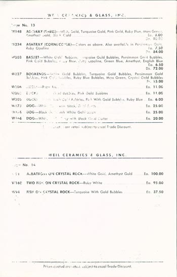 Barbini 1961 Murano Glass Catalogue, Page 23