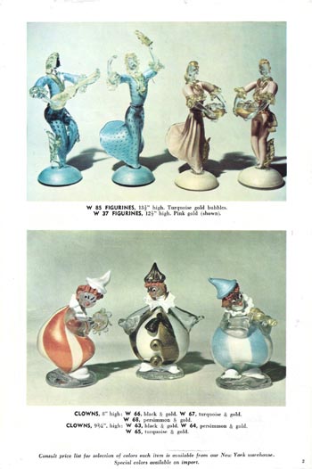 Barbini 1965 Murano Glass Catalogue, Page 2