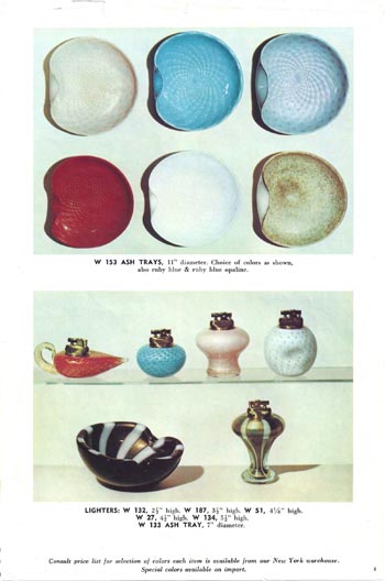 Barbini 1965 Murano Glass Catalogue, Page 4