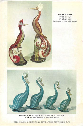 Barbini 1965 Murano Glass Catalogue, Page 5