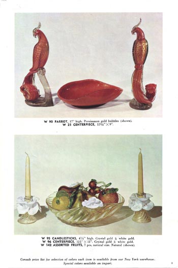Barbini 1965 Murano Glass Catalogue, Page 8
