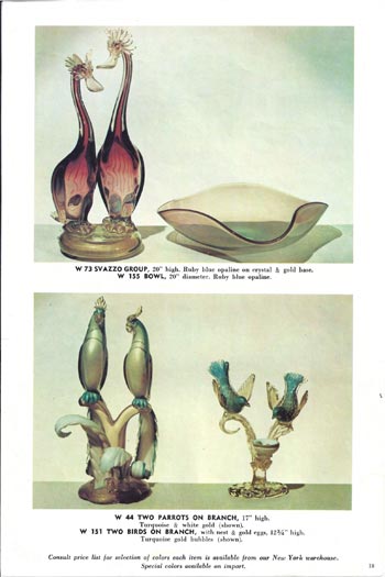 Barbini 1965 Murano Glass Catalogue, Page 10