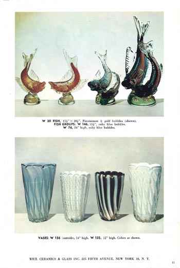 Barbini 1965 Murano Glass Catalogue, Page 11