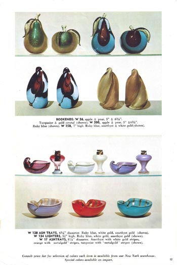 Barbini 1965 Murano Glass Catalogue, Page 12