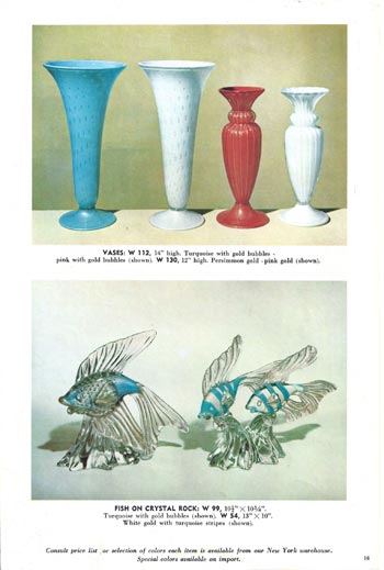 Barbini 1965 Murano Glass Catalogue, Page 16