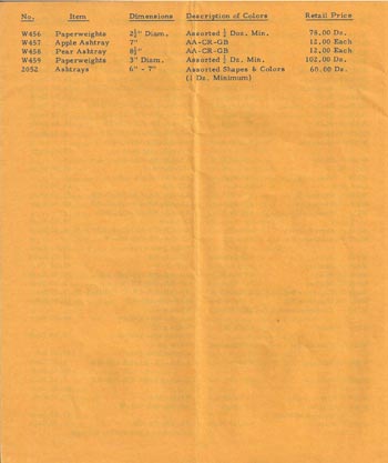 Barbini 1965 Murano Glass Catalogue, Page 26