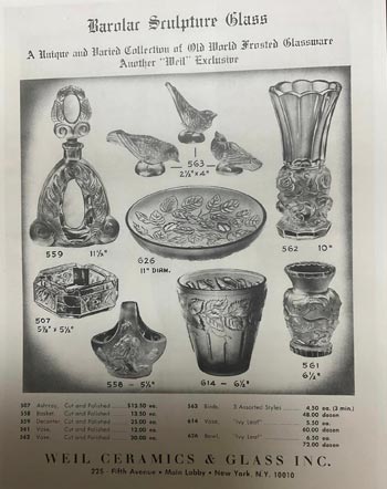 Barolac Czech Glass Catalogue, Page 1