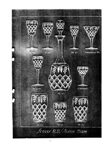 Boda Swedish Glass Catalogue, Year Unknown, Page 1