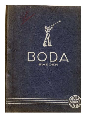 Boda Swedish Glass Catalogue, Year Unknown, Front Cover