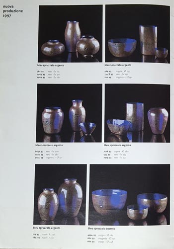 Carlo Moretti 1997 Murano Glass Catalogue, Page 1