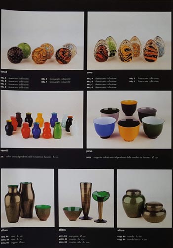 Carlo Moretti 1997 Murano Glass Catalogue, Page 4