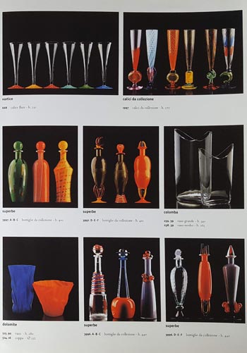 Carlo Moretti 1997 Murano Glass Catalogue, Page 6