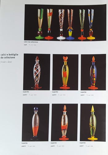 Carlo Moretti 1998 Murano Glass Catalogue, Page 3