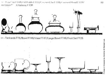 Dartington 1967 - 1968 Glass Catalogue, Page 10 (9 missing)