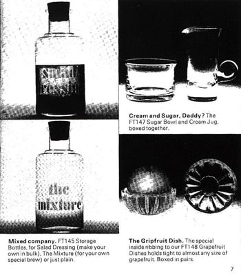 Dartington 1972 Glass Catalogue, Page 7