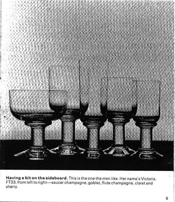 Dartington 1972 Glass Catalogue, Page 9