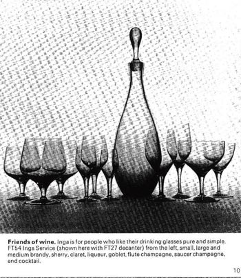 Dartington 1972 Glass Catalogue, Page 10
