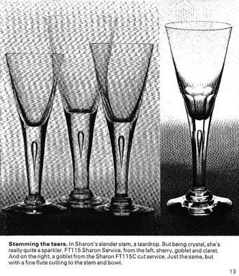 Dartington 1972 Glass Catalogue, Page 13