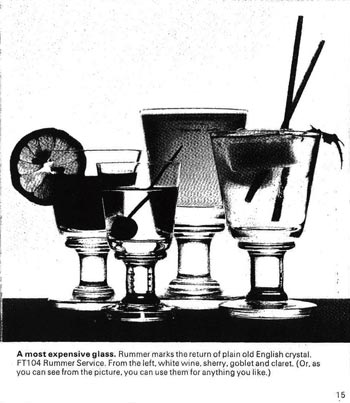 Dartington 1972 Glass Catalogue, Page 15