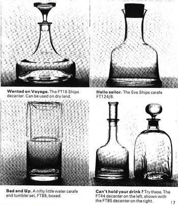 Dartington 1972 Glass Catalogue, Page 17