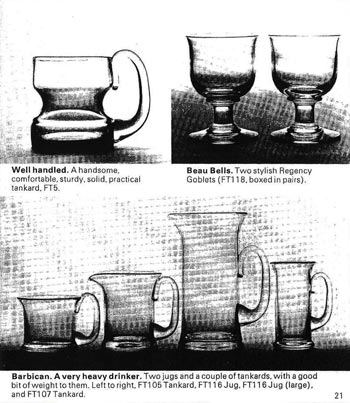 Dartington 1972 Glass Catalogue, Page 21
