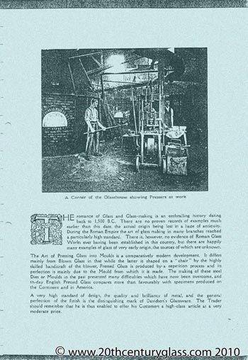 George Davidson 1928 Glass Catalogue, Page 3