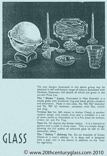 George Davidson 1940 Glass Catalogue, Page 4