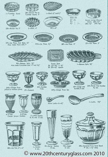 George Davidson 1940 Glass Catalogue, Page 20