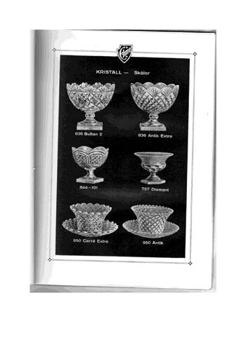 Elme Glasbruk 1926 Swedish Glass Catalogue, Page 20