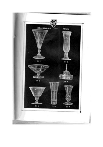 Elme Glasbruk 1926 Swedish Glass Catalogue, Page 23
