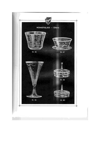 Elme Glasbruk 1926 Swedish Glass Catalogue, Page 25