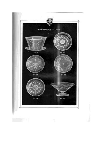 Elme Glasbruk 1926 Swedish Glass Catalogue, Page 26