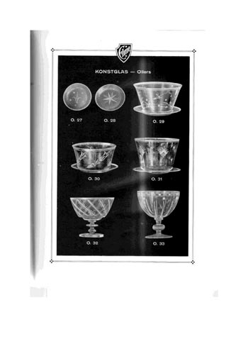 Elme Glasbruk 1926 Swedish Glass Catalogue, Page 27