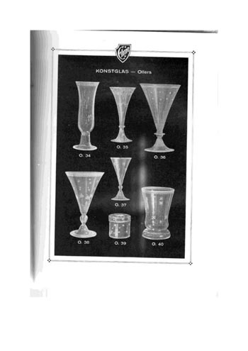 Elme Glasbruk 1926 Swedish Glass Catalogue, Page 28