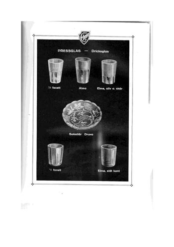 Elme Glasbruk 1926 Swedish Glass Catalogue, Page 35