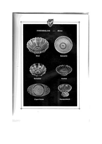 Elme Glasbruk 1926 Swedish Glass Catalogue, Page 37