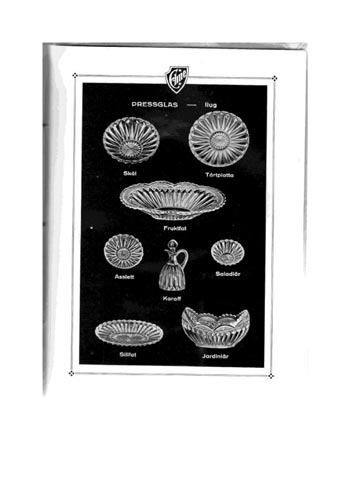 Elme Glasbruk 1926 Swedish Glass Catalogue, Page 42