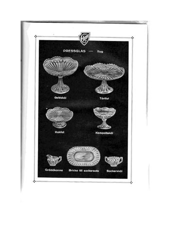 Elme Glasbruk 1926 Swedish Glass Catalogue, Page 43