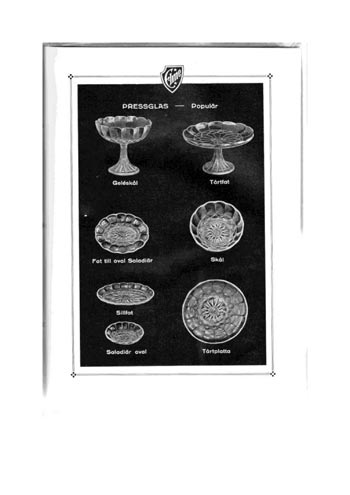 Elme Glasbruk 1926 Swedish Glass Catalogue, Page 46