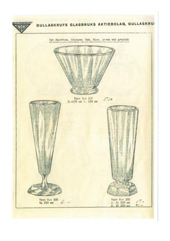 Gullaskruf Swedish Glass Catalogue - After 1933, Page 7