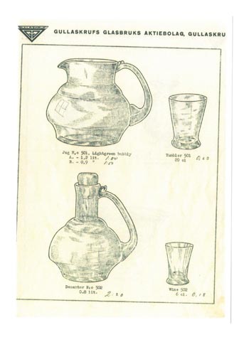 Gullaskruf Swedish Glass Catalogue - After 1933, Page 8