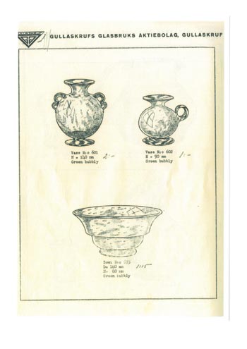 Gullaskruf Swedish Glass Catalogue - After 1933, Page 9